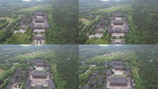江苏南京牛首山旅游景区航拍高清在线视频素材下载