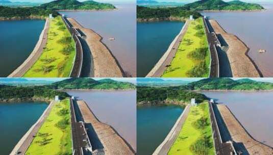 浙江临海头门港白沙湾，台州1号公路高清在线视频素材下载