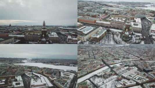 莫斯科的冬天高清在线视频素材下载