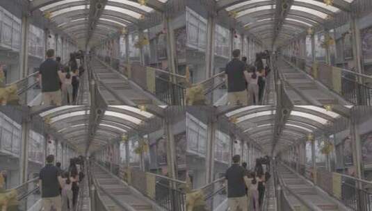 香港半山自动扶梯高清在线视频素材下载