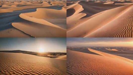 祖国壮丽山河沙漠高清在线视频素材下载