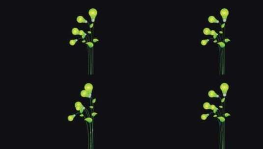 生态绿色灯泡植物代表动画1080p高清在线视频素材下载