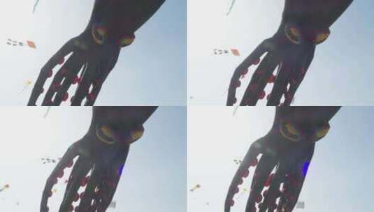 潍坊国际风筝节高清在线视频素材下载
