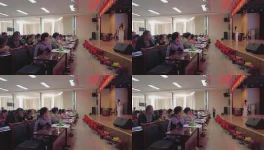 新东方教育集团高中名校行讲座延时摄影高清在线视频素材下载