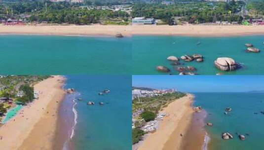 东海大海海边海水海浪沙滩海滩航拍风景唯美高清在线视频素材下载