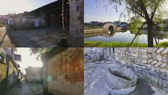 江西宜丰天宝古村古建筑乡村风光【组镜】高清在线视频素材下载