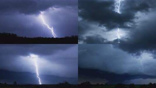 暴风雨电闪雷鸣01高清在线视频素材下载