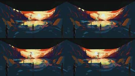 山海经-葱聋沉浸式空间效果高清在线视频素材下载