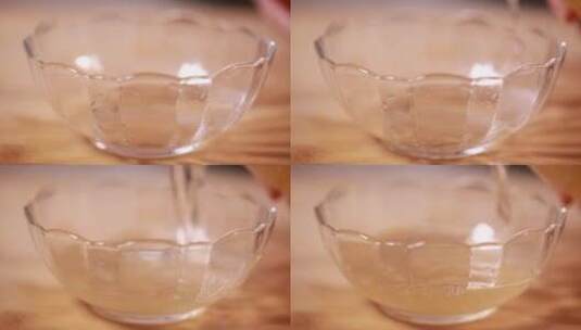 玻璃碗装菠萝果酒高清在线视频素材下载
