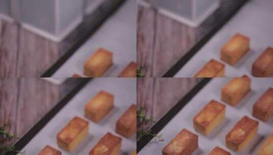 台湾小吃糕点甜品凤梨酥高清在线视频素材下载