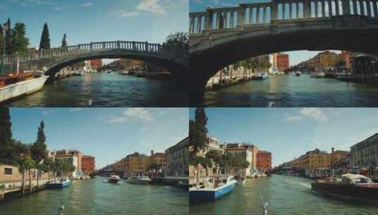 威尼斯运河游船之旅高清在线视频素材下载
