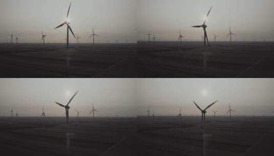 新能源风力涡轮机 高清在线视频素材下载