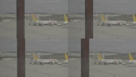 国外机场游客高清在线视频素材下载