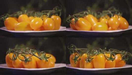 【镜头合集】黄柿子黄番茄灯笼番茄高清在线视频素材下载