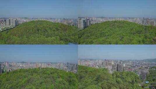 4k航拍湖南郴州市苏仙区南塔公园素材高清在线视频素材下载