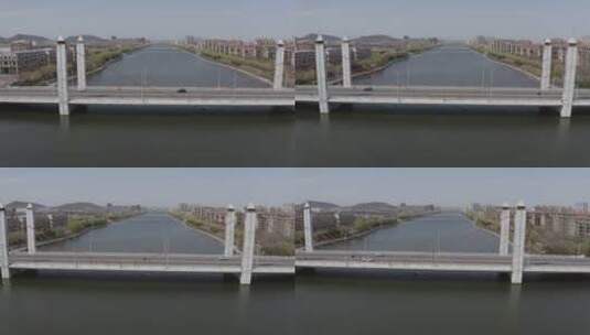 河上的一座桥高清在线视频素材下载