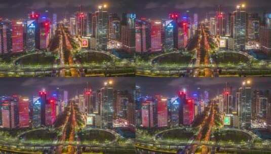 【正版5K素材】深圳南山科技园夜景航拍延时高清在线视频素材下载