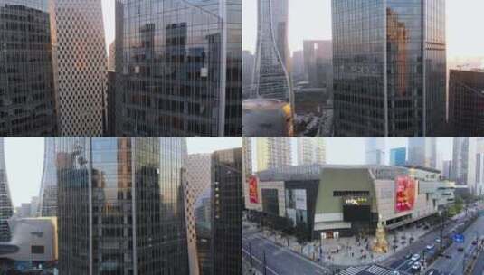 杭州钱江新城市民中心建筑群高清在线视频素材下载