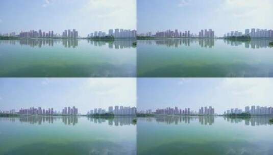 武汉市汉阳区墨水湖公园高清在线视频素材下载