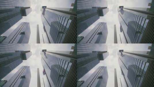 三星总部的摩天大楼高清在线视频素材下载