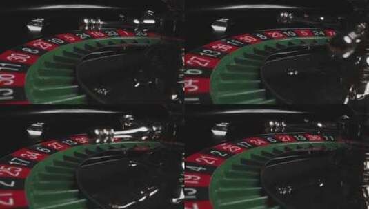 赌场旋转的转盘特写高清在线视频素材下载
