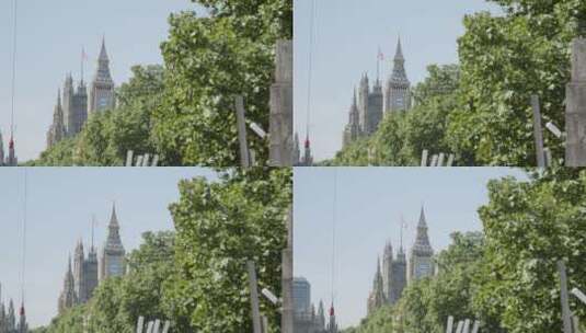 钟楼议会大厦景观高清在线视频素材下载