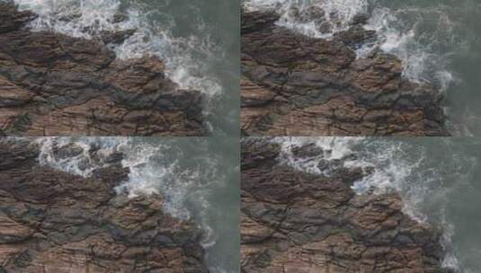 海洋海岛海浪航拍高清在线视频素材下载