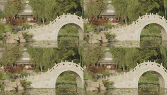 莲花池石拱桥高清在线视频素材下载