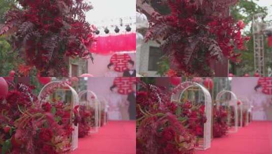雨中婚礼婚礼场布中西式婚礼合集6高清在线视频素材下载