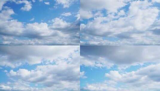 多云天空白云延时动态云朵飘飘天气气象变化高清在线视频素材下载