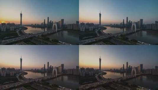 广州城市景观高清在线视频素材下载