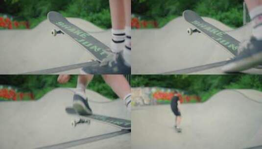 滑板 花样滑板高清在线视频素材下载
