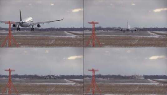 飞机起飞降落 飞机场高清在线视频素材下载