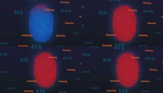 指纹扫描识别高清在线视频素材下载