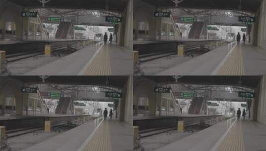 春运返乡 候车 列车出行 火车站素材高清在线视频素材下载
