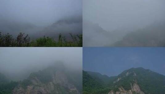 山间雨雾云雾高清在线视频素材下载