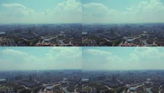 城市大全景航拍空镜高清在线视频素材下载