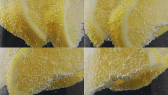 柠檬饮料、冰爽柠檬、柠檬气泡水高清在线视频素材下载