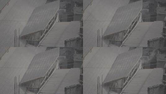 茅台镇村庄冒烟酒厂蒸馏村庄贵州屋顶高清在线视频素材下载