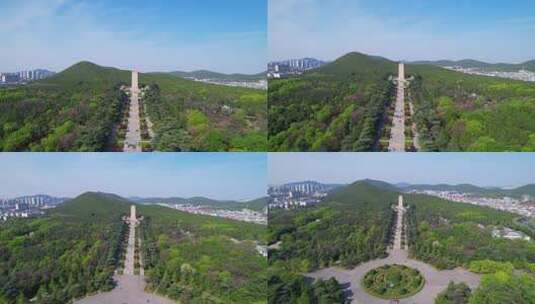 徐州淮海战役烈士纪念塔-4k航拍高清在线视频素材下载