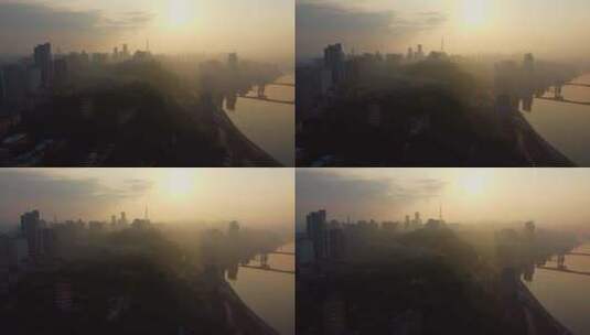 重庆城市大景航拍高清在线视频素材下载