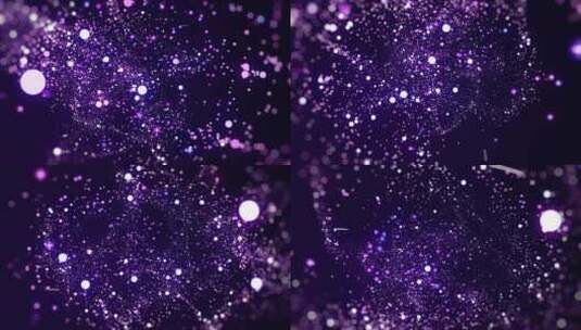 浪漫紫色星星高清在线视频素材下载