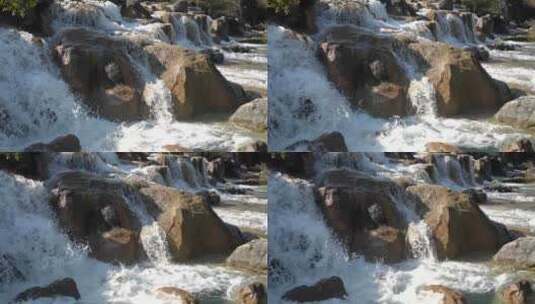 云南丽江蓝月谷自然景观高清在线视频素材下载