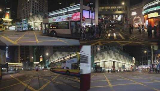 香港中环马路街头高清在线视频素材下载