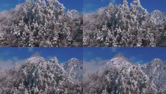 峡谷地貌雪景高清在线视频素材下载