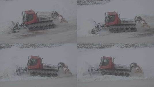 运作的铲雪车4高清在线视频素材下载