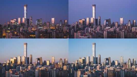 【8K】北京CBD日出氛围感高清在线视频素材下载