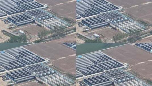 航拍农业大棚基地全景高清在线视频素材下载