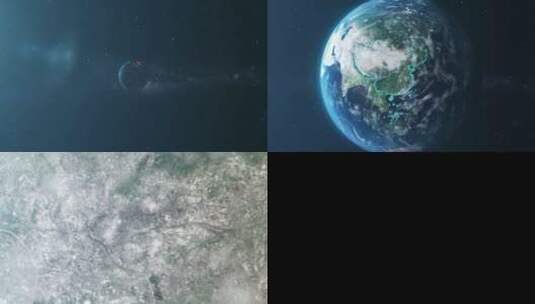 俯冲地球海南地区高清AE视频素材下载