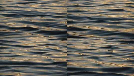 水面湖面夕阳水面涟漪水面波浪高清在线视频素材下载